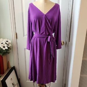 Purple Wrap Dress